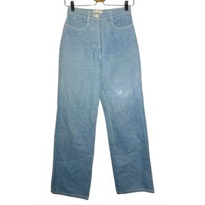 Penny Sage Light Wash High Rise Straight Leg Shirl Jeans - 8